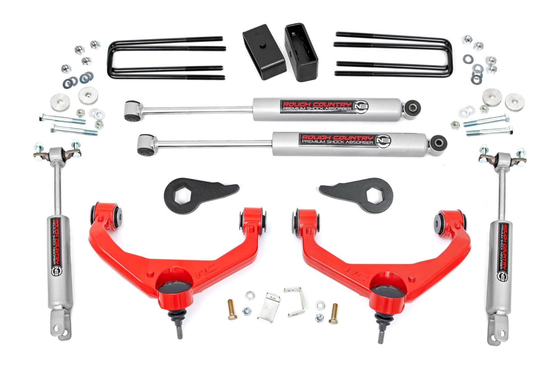 Rough Country 3.5 Inch Lift Kit Chevy/GMC 2500HD/3500HD 2WD/4WD (11-19)