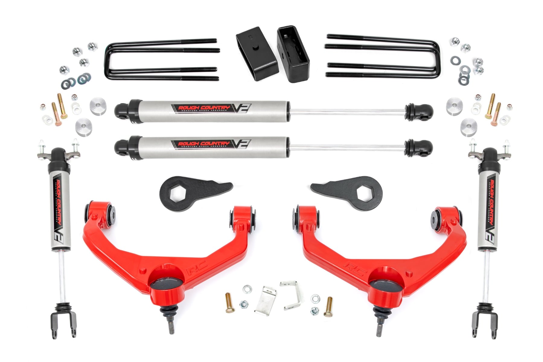 Rough Country 3.5 Inch Lift Kit V2 Chevy/GMC 2500HD/3500HD (11-19)