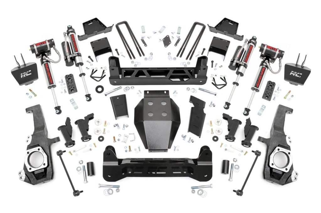 Rough Country 7 Inch Lift Kit Torsion Drop Vertex w/ Overloads Chevy/GMC 2500HD/3500HD (20-26)