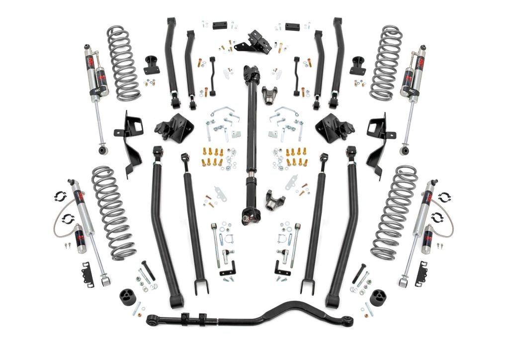 Rough Country 6 Inch Lift Kit Long Arm M1R Jeep Wrangler Unlimited 4WD (2018-2023)