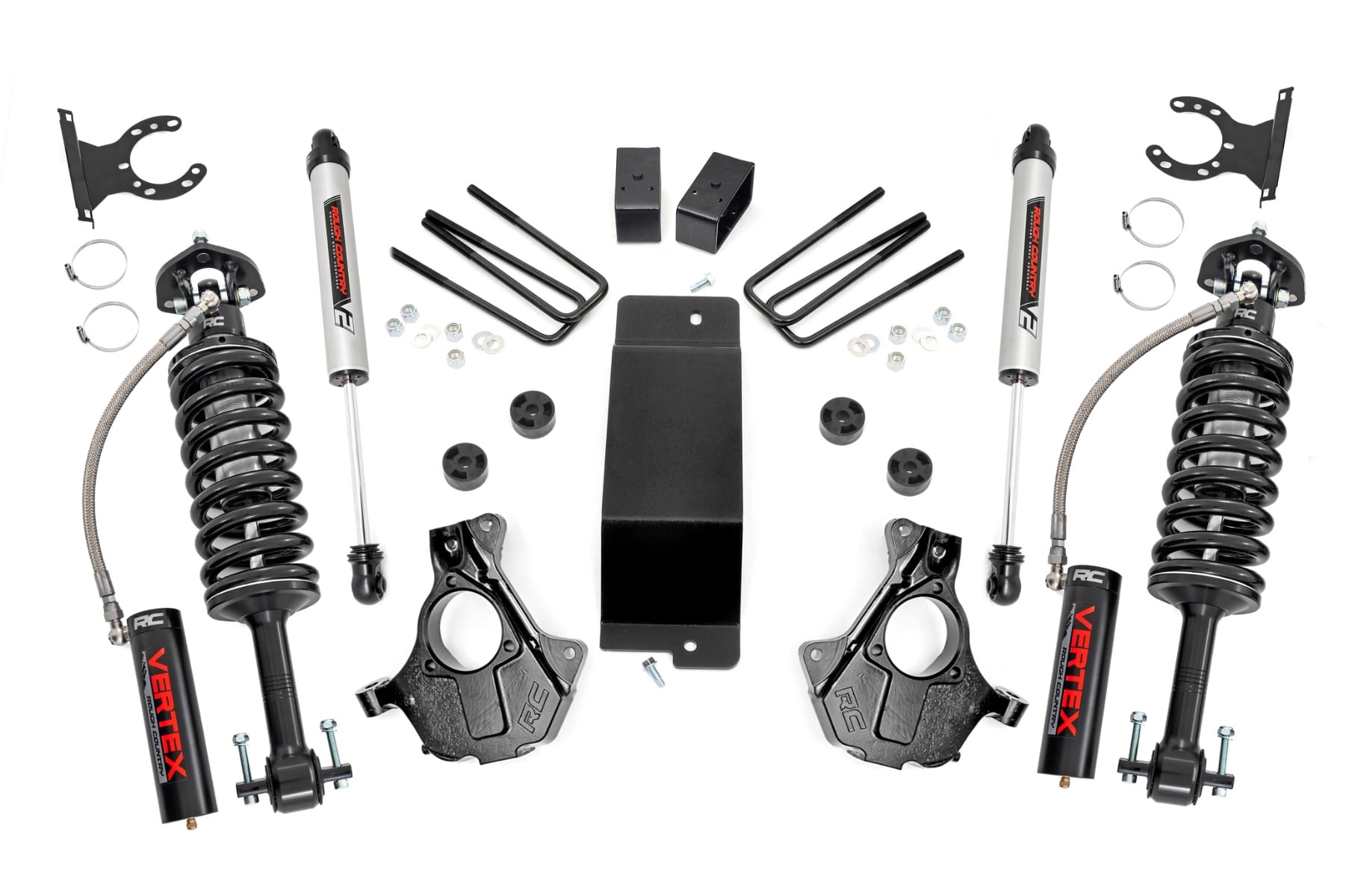 Rough Country 3.5 Inch Lift Kit Cast Steel LCA Vertex/V2 Chevy/GMC 1500 (07-13)