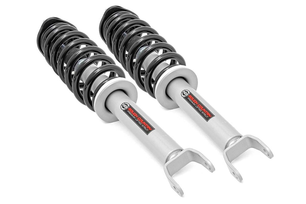Rough Country Loaded Strut Pair 4 Inch Ram 1500 4WD (2012-2018 & Classic)