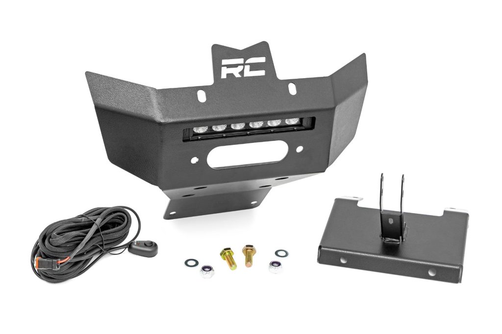 Rough Country Winch Bumper Black Series LED 6″ Light Slime Line Can-Am Renegade 1000/Renegade 500