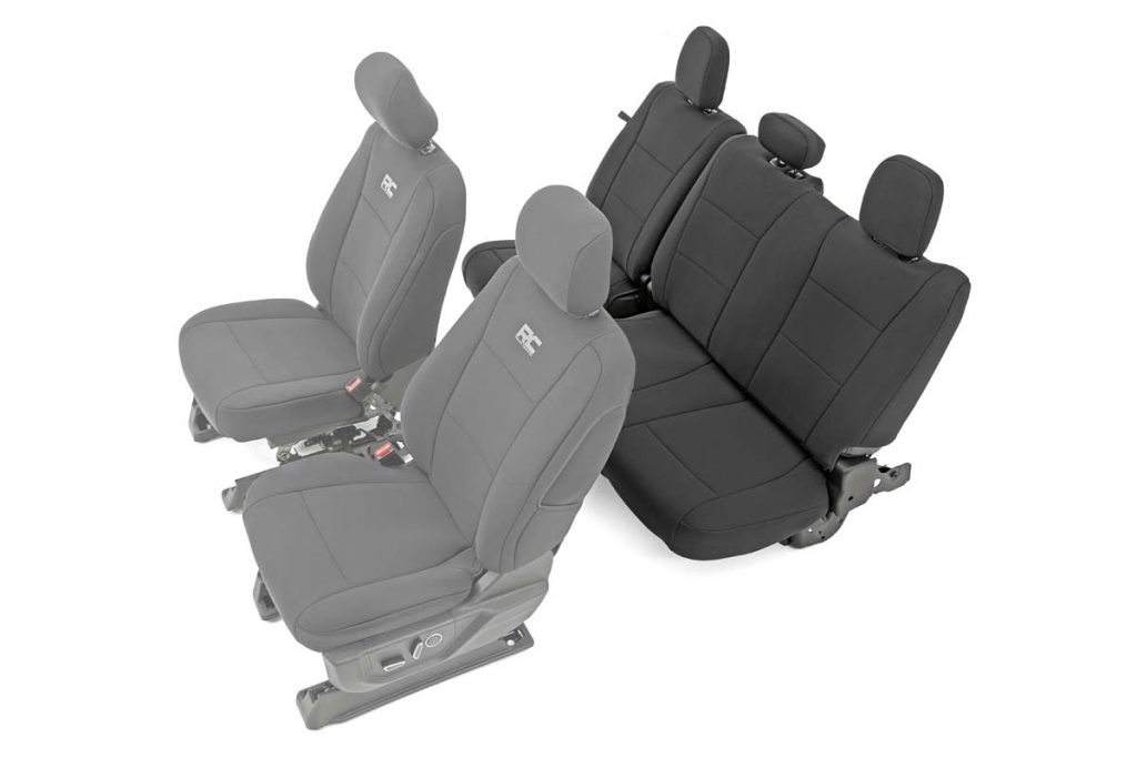 Rough Country Seat Covers Rear Bench Seat Ford F-150/Lightning/F-250/F-350 (2015-2026)