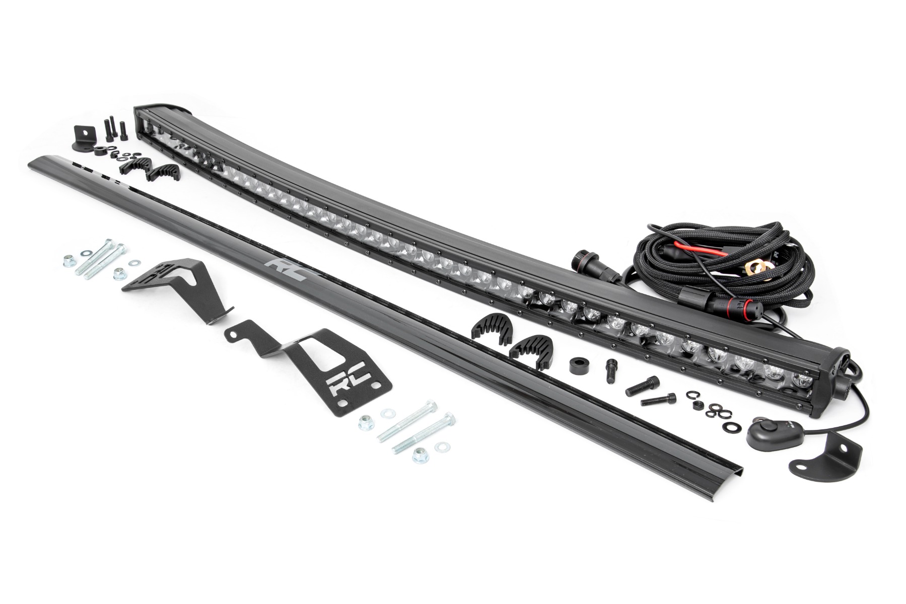 Rough Country LED Light Kit Front Mount 40″ Black Single Row Can-Am Commander Max 1000