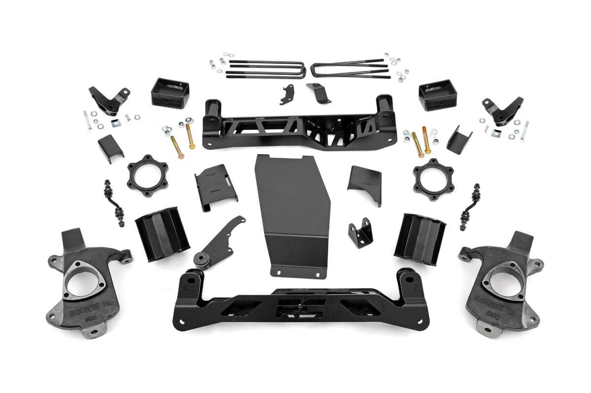 Rough Country 5 Inch Lift Kit Mag-ride Alu/Stamp Steel GMC Sierra 1500 Denali (14-18)