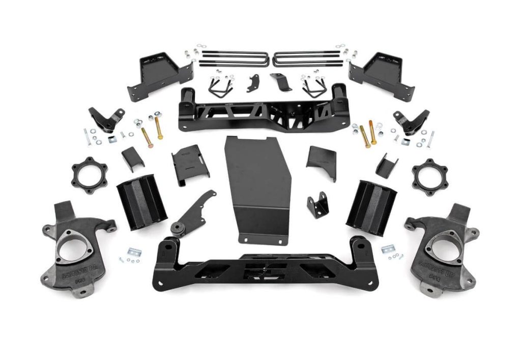 Rough Country 7 Inch Lift Kit Magneride Cast Steel GMC Sierra 1500 Denali 4WD (14-16)