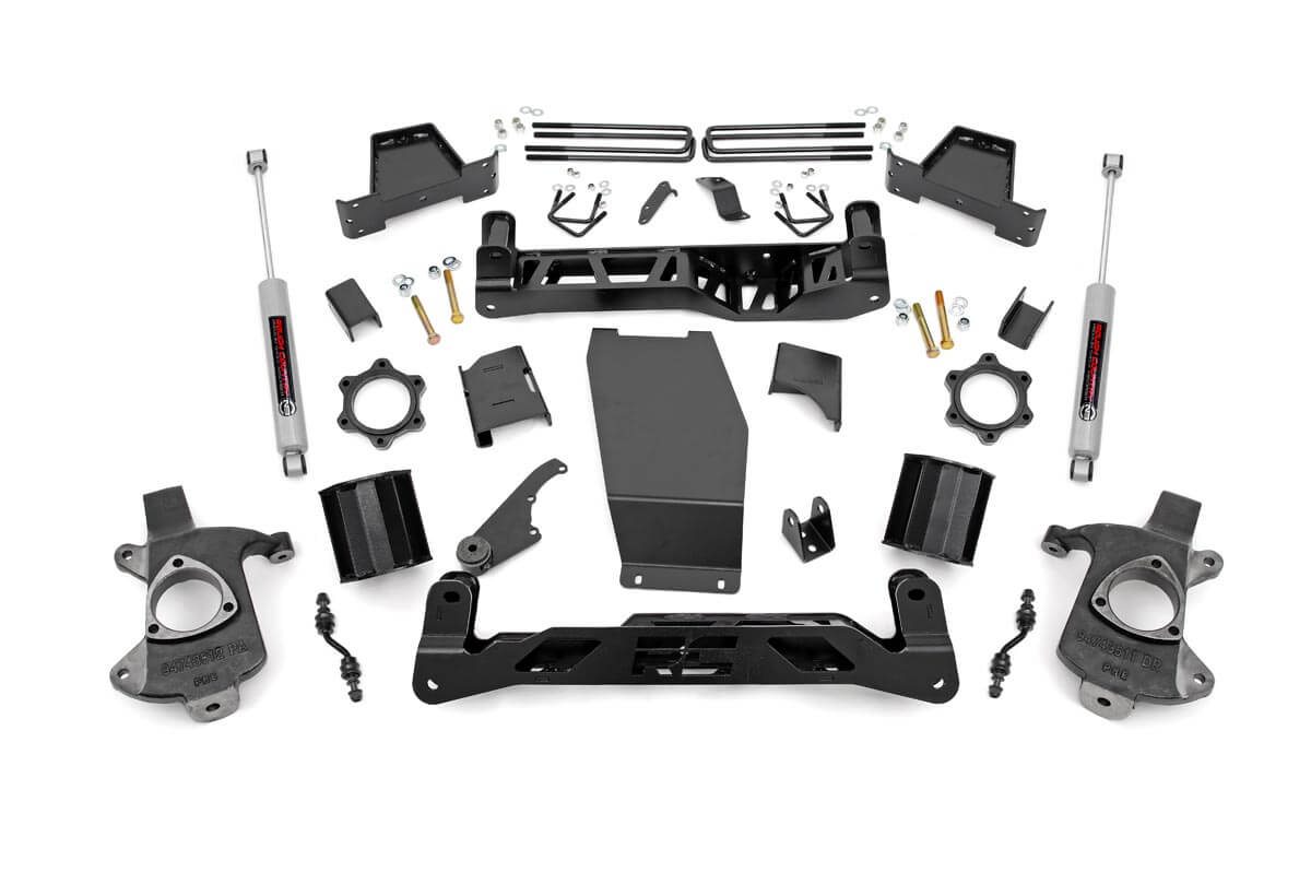 Rough Country 6 Inch Lift Kit Alum/Stamp Steel Chevy/GMC 1500 (14-18 & Classic)