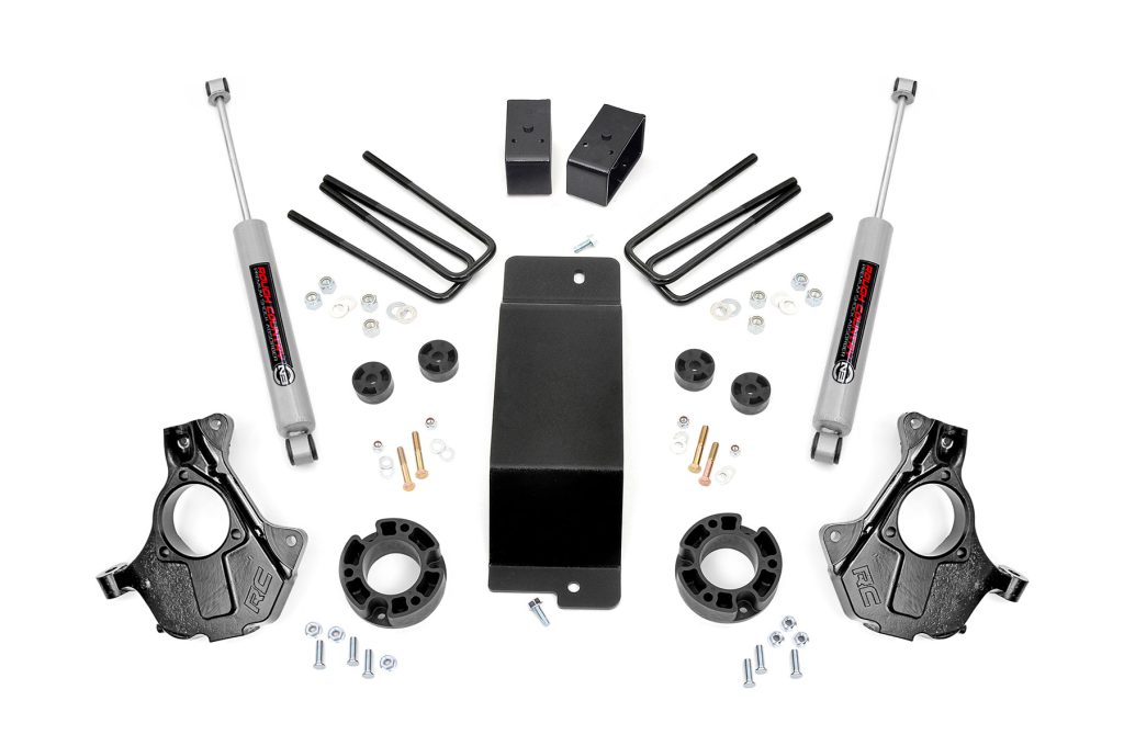 Rough Country 3.5 Inch Lift Kit Alum/Stamp Steel LCA Chevy/GMC 1500 (14-18 & Classic)