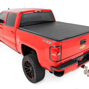 Rough Country Soft Tri-Fold Bed Cover 5β9β³ Bed Chevy/GMC 1500 (14-18 & Classic)