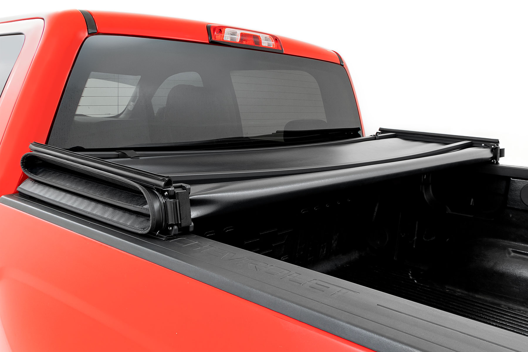 Rough Country Soft Tri-Fold Bed Cover 5β9β³ Bed Chevy/GMC 1500 (14-18 & Classic)