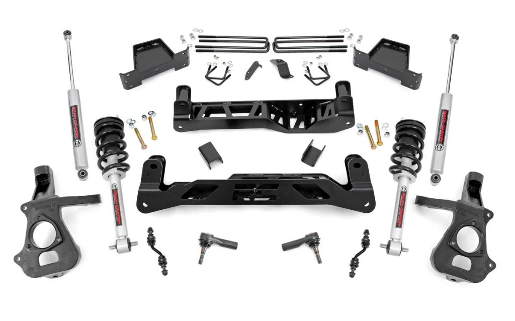 Rough Country 7 Inch Lift Kit Cast Steel N3 Struts Chevy/GMC 1500 (14-18 & Classic)