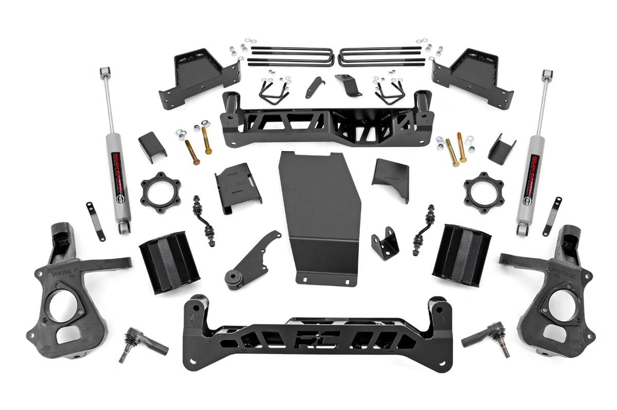 Rough Country 7 Inch Lift Kit Alum/Stamp Steel Chevy/GMC 1500 (14-18 & Classic)