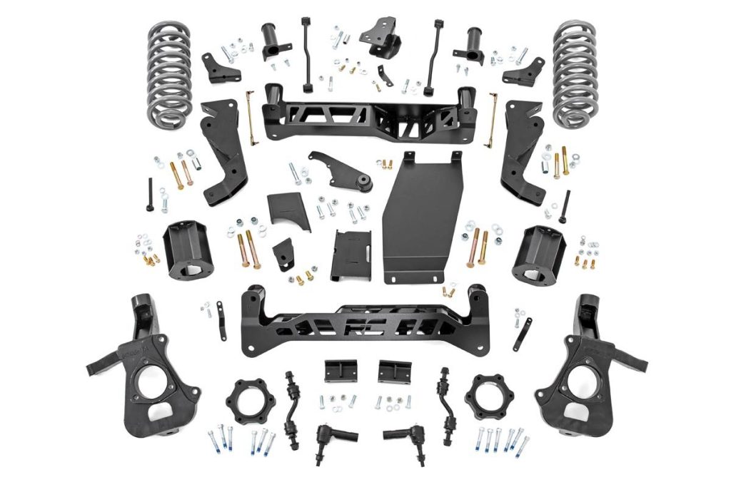 Rough Country 6 Inch Lift Kit Mag-ride Auto-Lev Chevy/GMC SUV 1500 4WD (2015-2020)