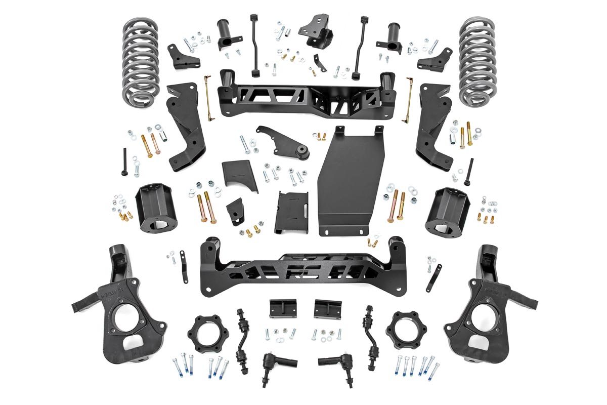 Rough Country 6 Inch Lift Kit Mag-ride Auto-Lev Chevy/GMC SUV 1500 4WD (2015-2020)