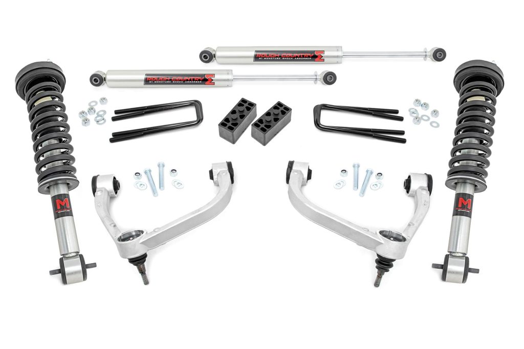 Rough Country 3 Inch Lift Kit M1 Struts Ford F-150 4WD (2014-2020)