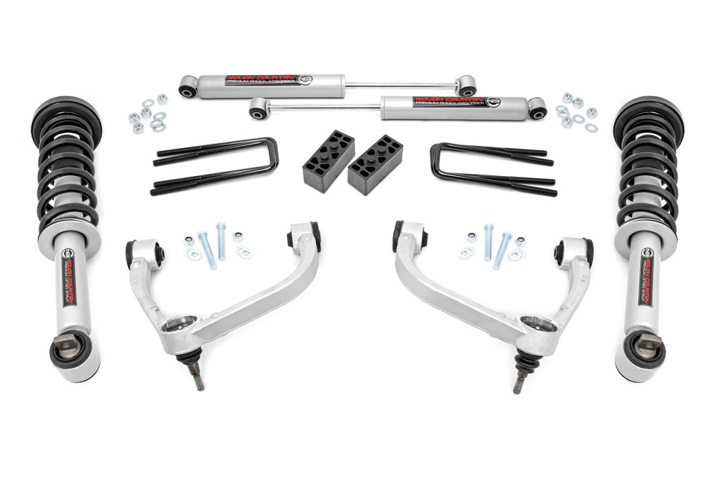 Rough Country 3 Inch Lift Kit N3 Struts Ford F-150 4WD (2014-2020)