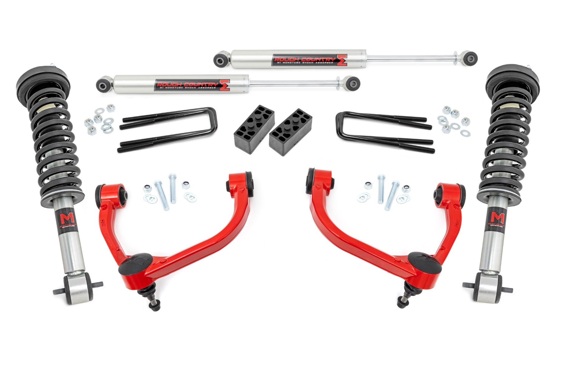 Rough Country 3 Inch Lift Kit M1 Struts Ford F-150 4WD (2014-2020)