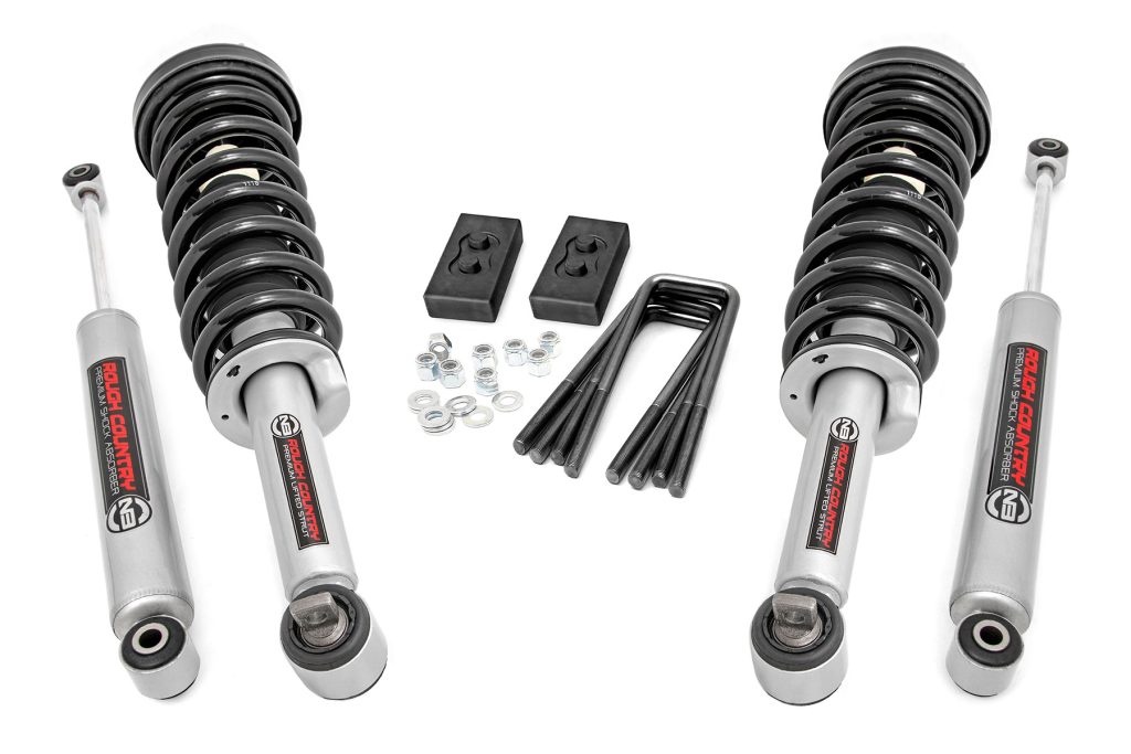 Rough Country 2 Inch Lift Kit N3 Struts/N3 Ford F-150 4WD (2014-2020)