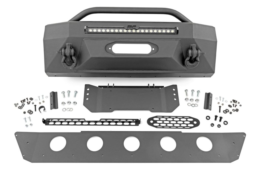 Rough Country Front Bumper Hybrid 20″ Blk LED Toyota 4Runner 2WD/4WD (2014-2024)