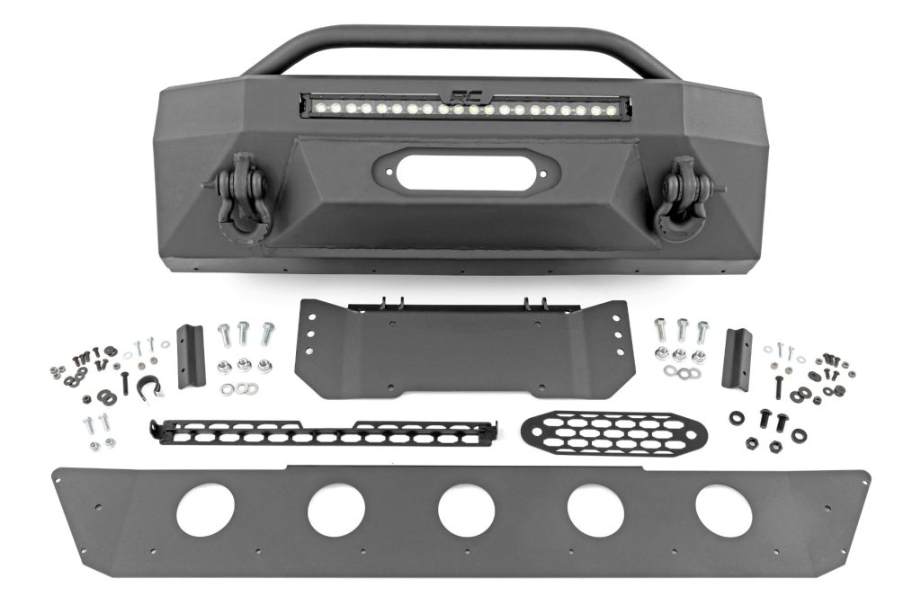Rough Country Front Bumper Hybrid 20″ Blk DRL Toyota 4Runner 2WD/4WD (2014-2024)