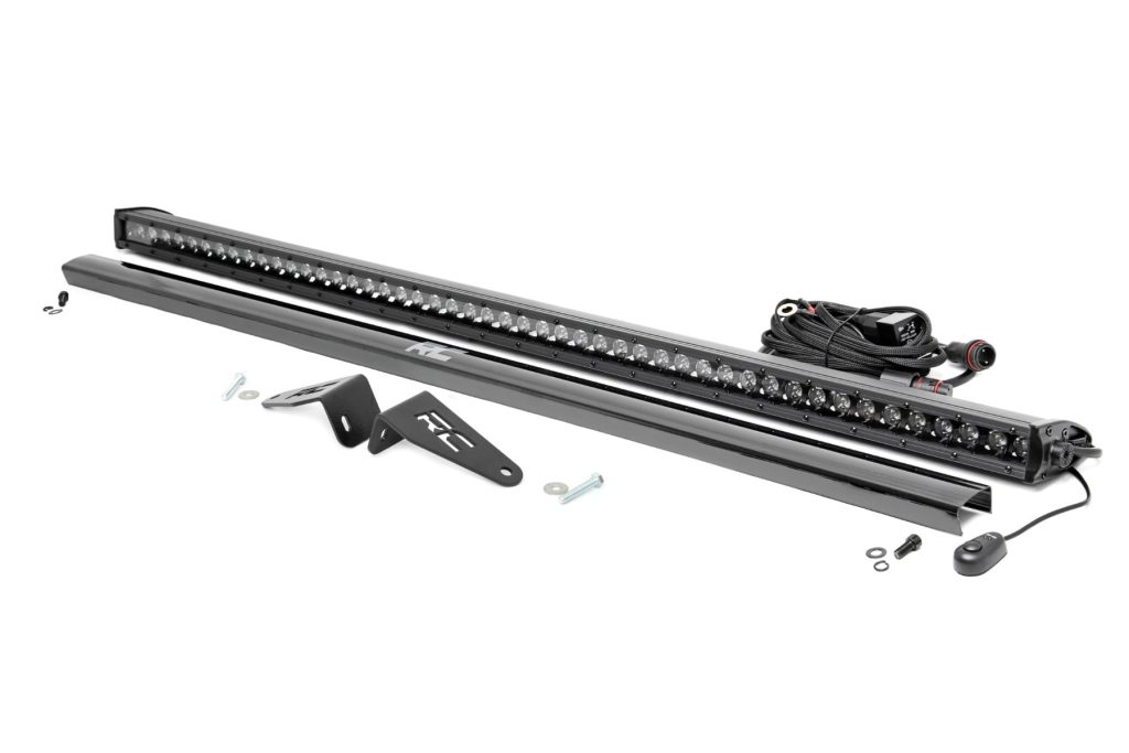 Rough Country LED Light Kit Rear Mount 50″ Black Pair Polaris Ranger XP 1000