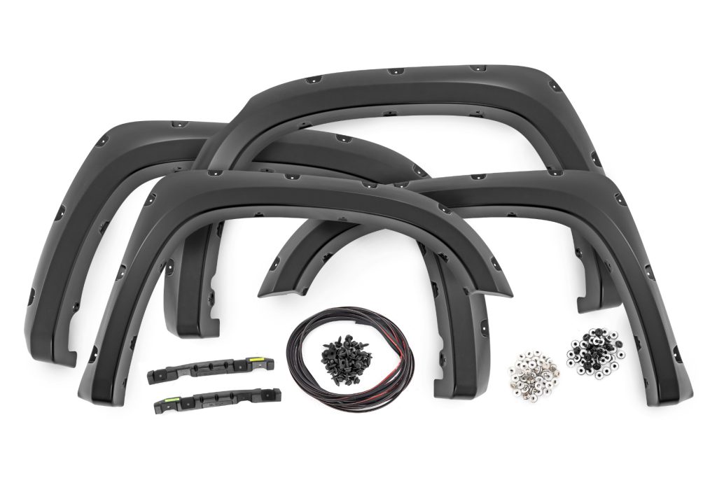 Rough Country Pocket Fender Flares 218 Midnight Black Metallic Toyota Tundra (14-21)