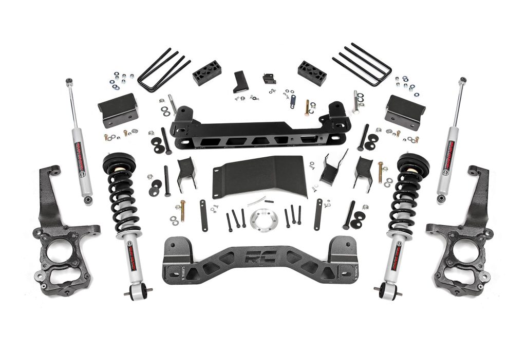 Rough Country 4 Inch Lift Kit N3 Struts Ford F-150 4WD (2015-2020)