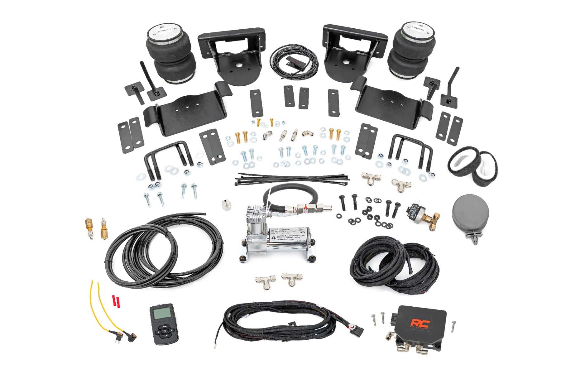 Rough Country Air Spring Kit w/compressor Wireless Controller 0-6β³ Lifts Ford F-150 (15-20)