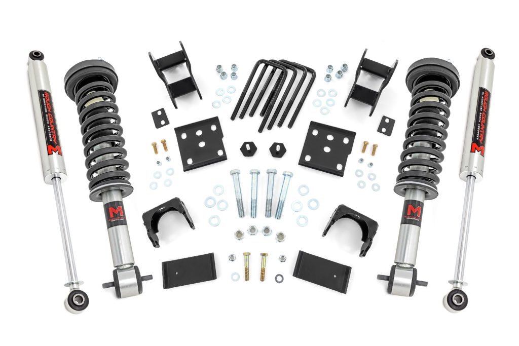 Rough Country 2 Inch Lowering Kit 4 Inch Rear Lowering M1 Ford F-150 4WD (2015-2026)