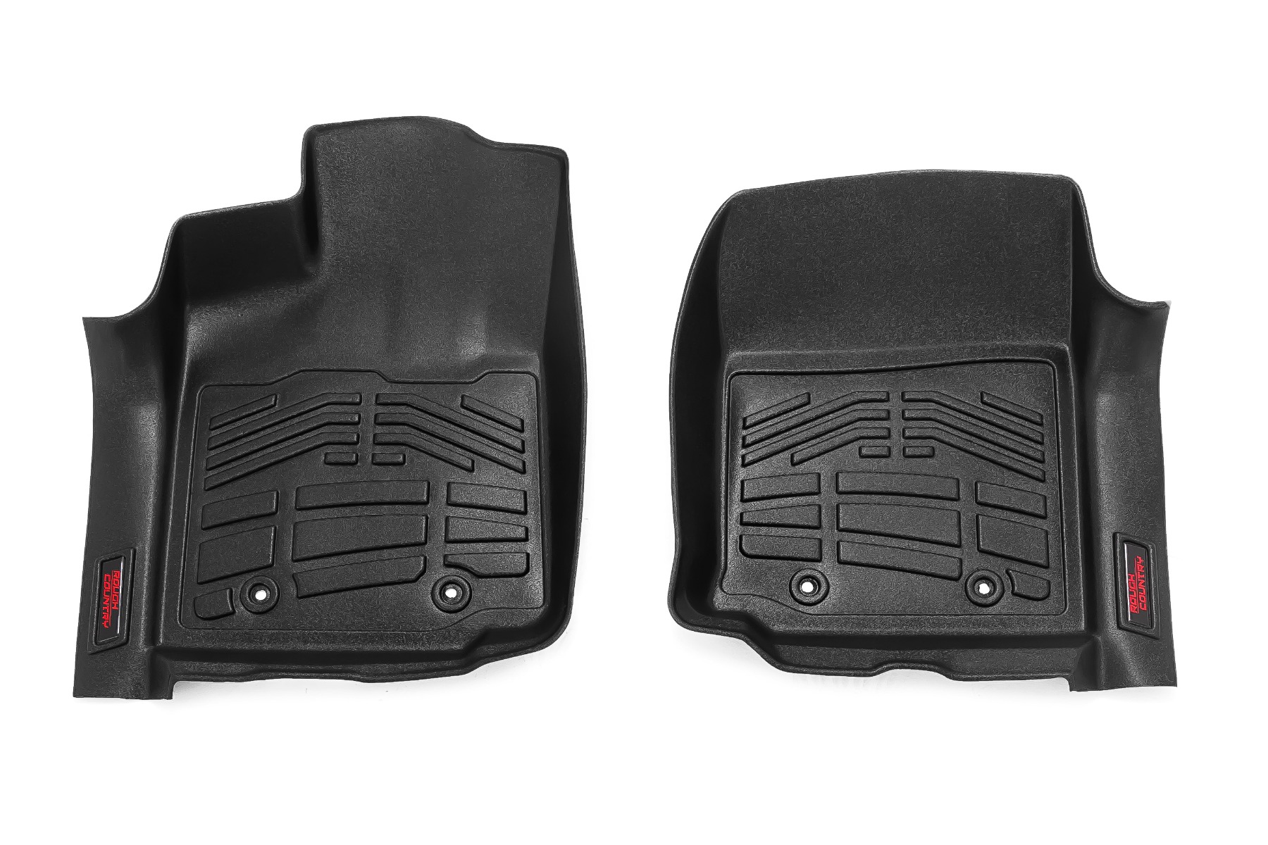 Rough Country Sure-Fit Floor Mats Front Toyota Tacoma 2WD/4WD (2016-2023)
