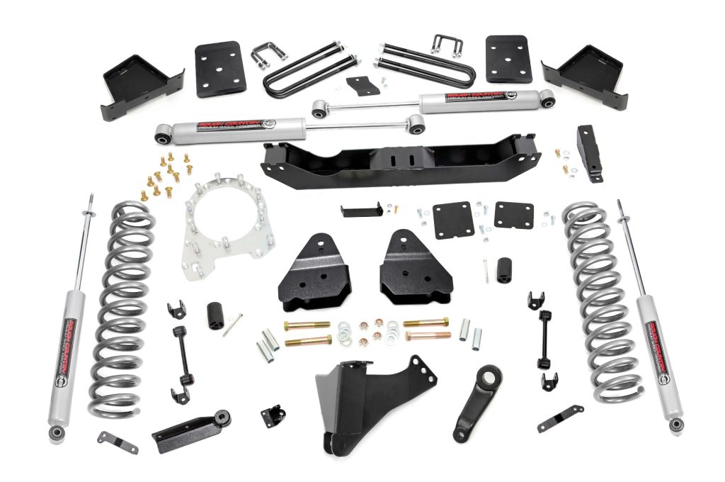 Rough Country 6 Inch Lift Kit Diesel No OVLD Ford F-250/F-350 Super Duty 4WD (17-22)