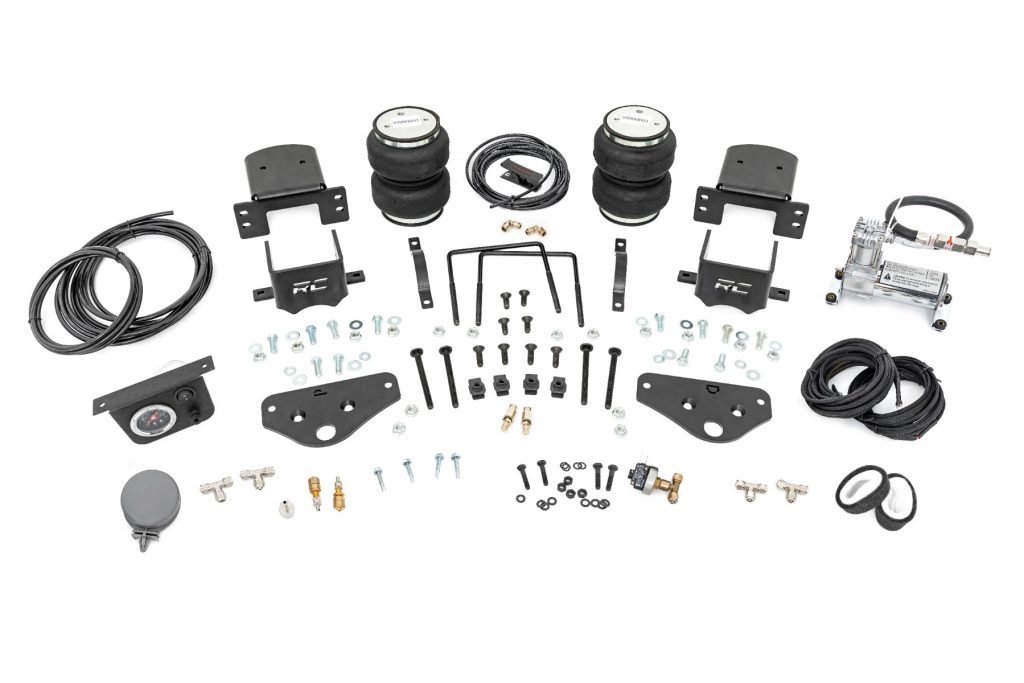 Rough Country Air Spring Kit w/ compressor Ford F-250/F-350 Super Duty 4WD (2017-2026)