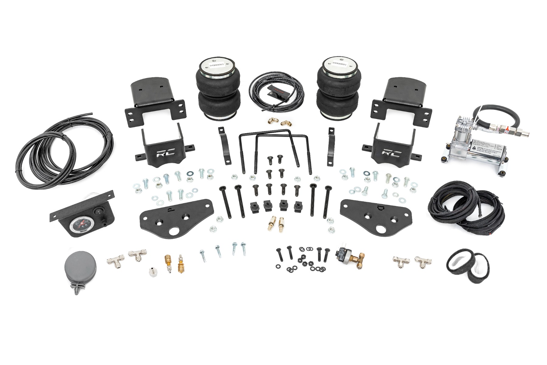 Rough Country Air Spring Kit w/ compressor Ford F-250/F-350 Super Duty 4WD (2017-2026)