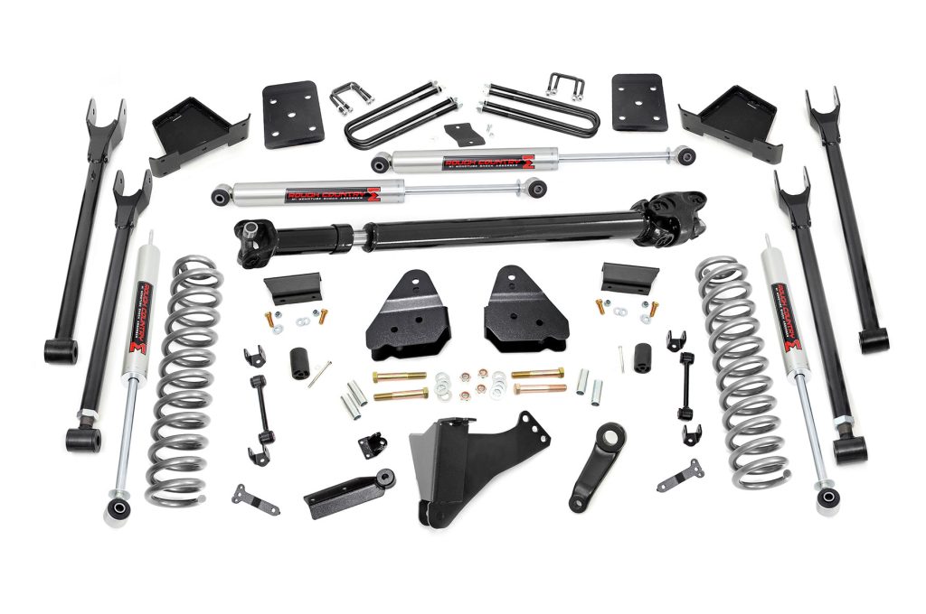 Rough Country 6 Inch Lift Kit Diesel 4-Link M1 Ford F-250/F-350 Super Duty (17-22)