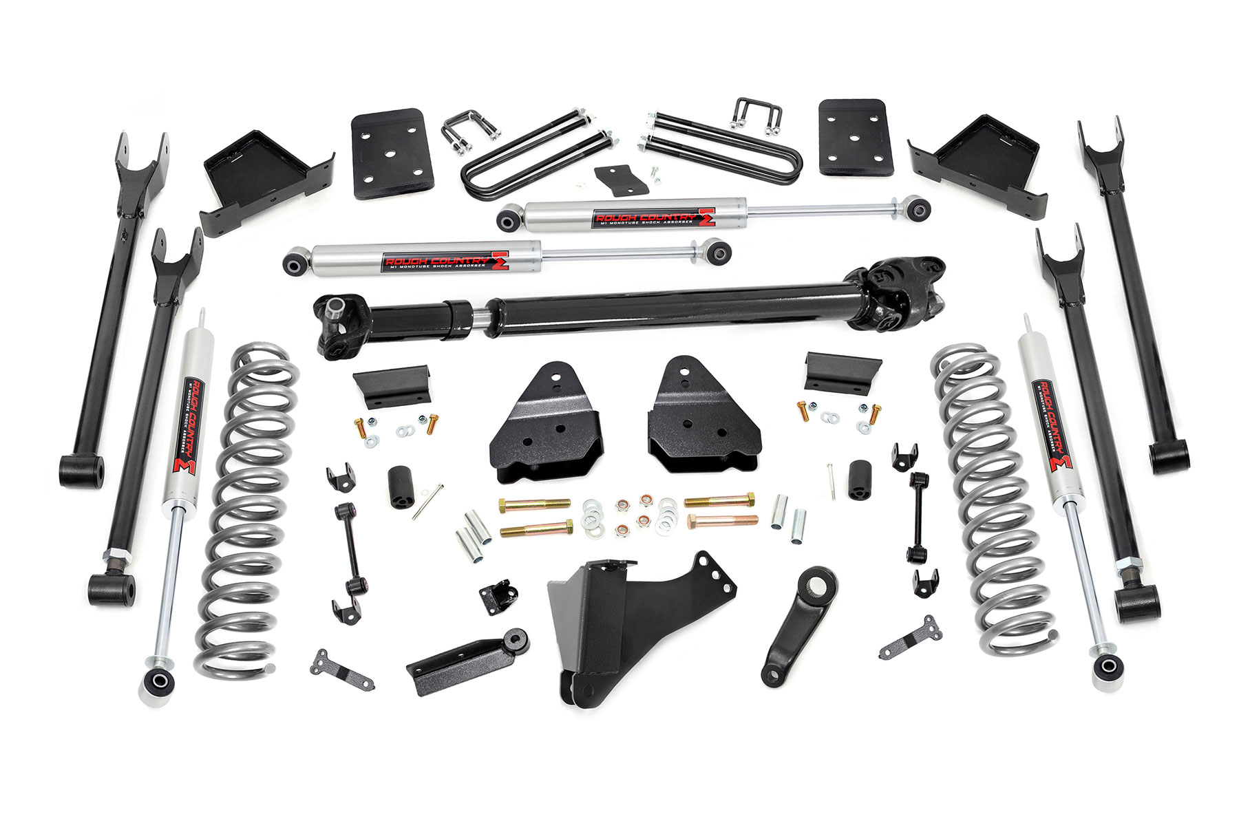 Rough Country 6 Inch Lift Kit Diesel 4 Link M1 Ford F-250/F-350 Super Duty (17-22)