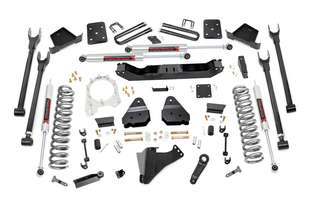 Rough Country 6 Inch Lift Kit 4-Link No OVLD M1 Ford F-250/F-350 Super Duty (17-22)