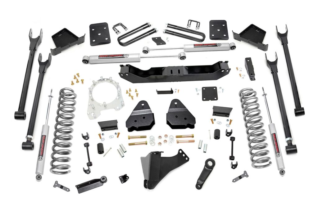 Rough Country 6 Inch Lift Kit 4-Link OVLD Ford F-250/F-350 Super Duty 4WD (2017-2022)