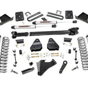 Rough Country 6 Inch Lift Kit 4-Link No OVLD D/S V2 Ford F-250/F-350 Super Duty (17-22)