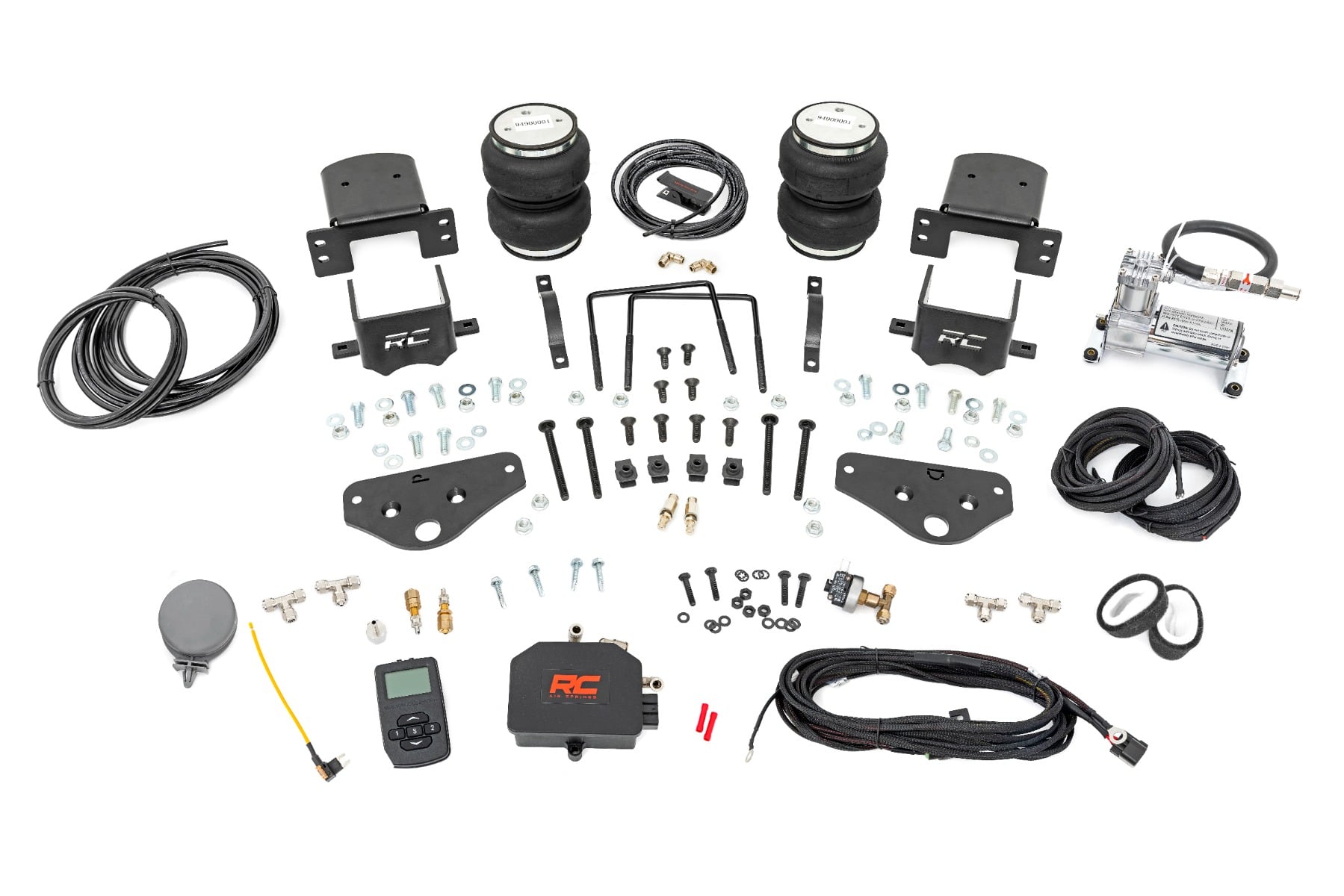 Rough Country Air Spring Kit w/compressor Wireless Controller Ford F-250/F-350 Super Duty (17-26)