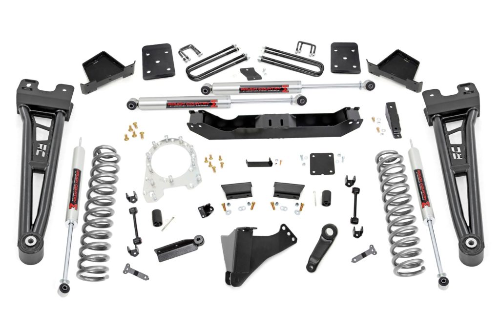Rough Country 6 Inch Lift Kit R/A No OVLD M1 Ford F-250/F-350 Super Duty 4WD (17-22)