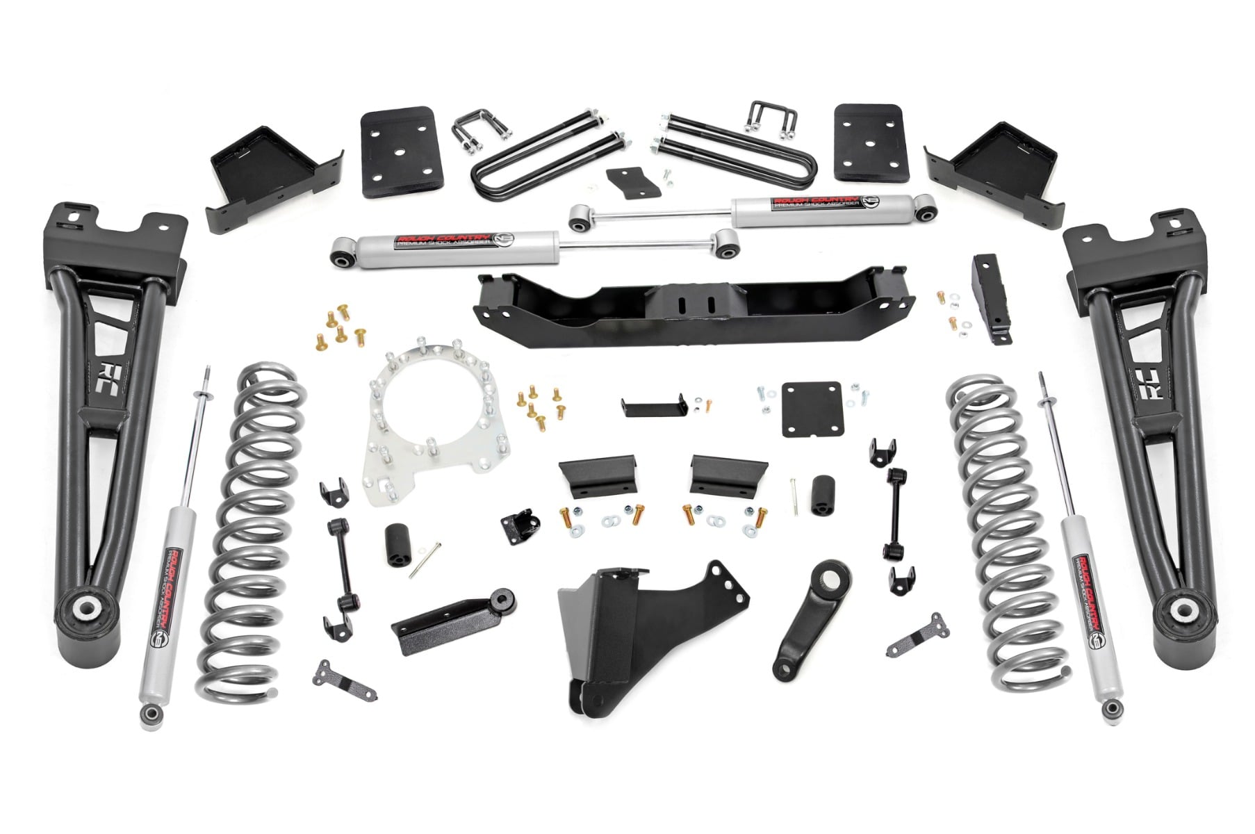 Rough Country 6 Inch Lift Kit R/A No OVLD Ford F-250/F-350 Super Duty 4WD (2017-2022)