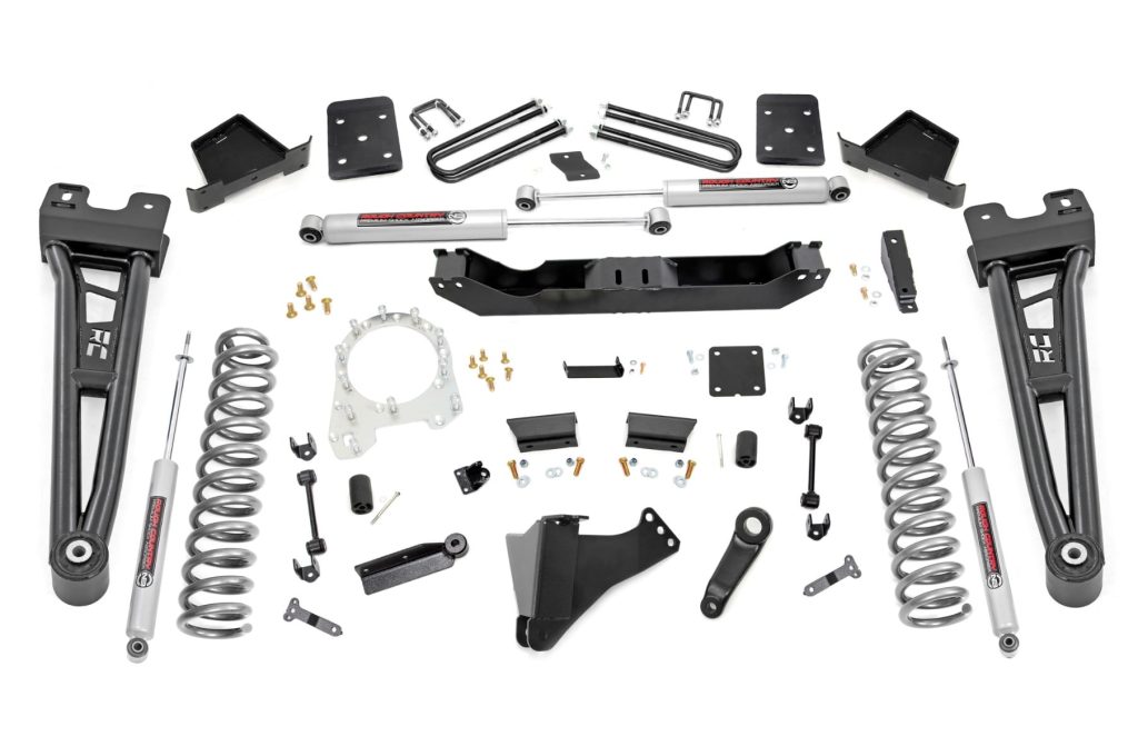 Rough Country 6 Inch Lift Kit Overloads Ford F-250/F-350 Super Duty 4WD (2017-2022)