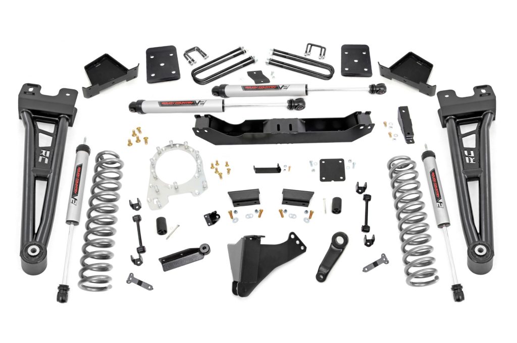 Rough Country 6 Inch Lift Kit OVLD V2 Shocks Ford F-250/F-350 Super Duty 4WD (17-22)