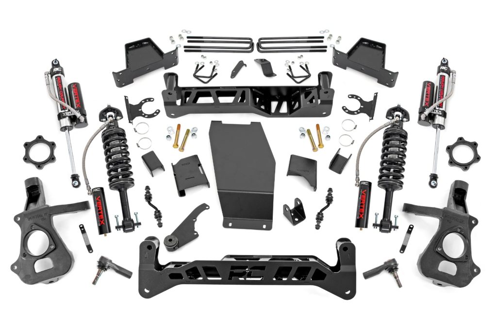 Rough Country 7 Inch Lift Kit Alum/Stamp Steel Vertex Chevy/GMC 1500 (14-18 & Classic)