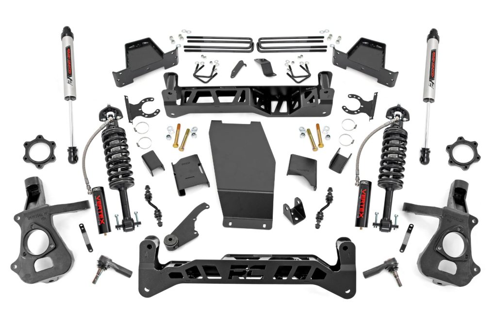 Rough Country 7 Inch Lift Kit Alum/Stamp Steel Vertex/V2 Chevy/GMC 1500 (14-18 & Classic)