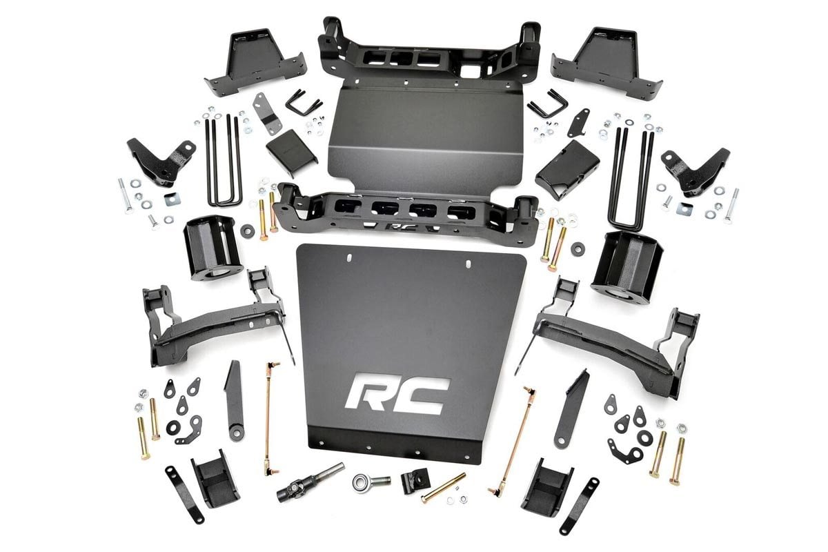 Rough Country 7 Inch Lift Kit Bracket Magneride Cast Steel GMC Sierra 1500 Denali (14-16)