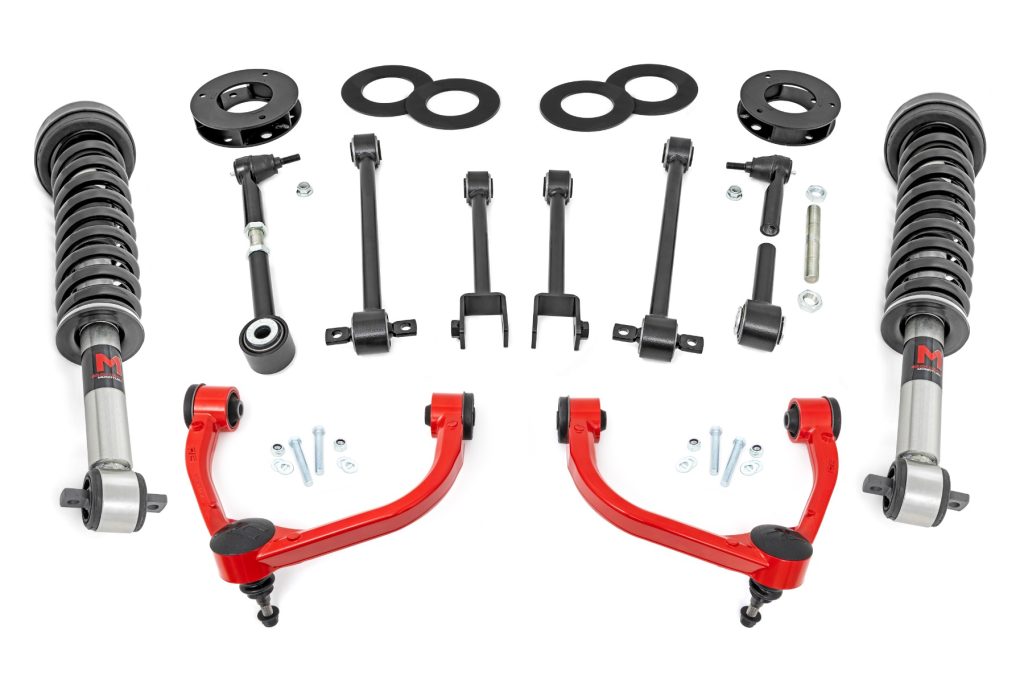 Rough Country 3 Inch Lift Kit UCA M1 Struts Ford Expedition 4WD (2018-2024)