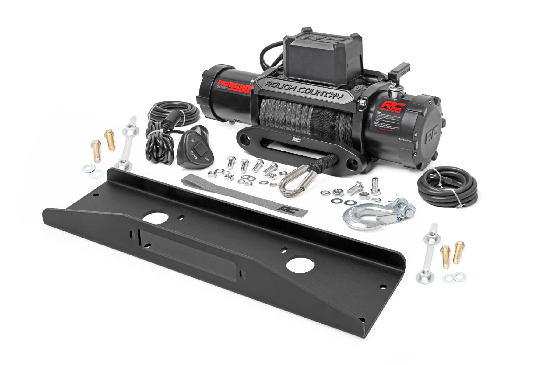 Rough Country Winch Plate PRO9500S Mahindra Roxor