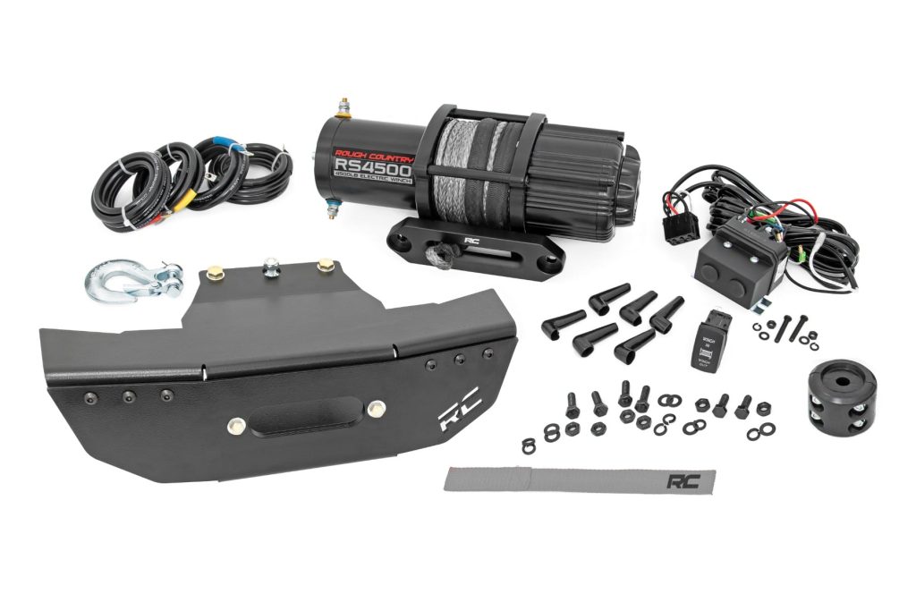 Rough Country Winch Mount RS4500S Polaris RZR Turbo S4
